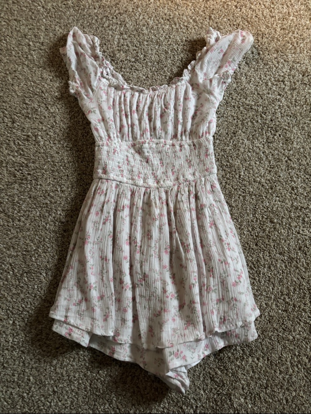 Hollister Pink Floral Romper
